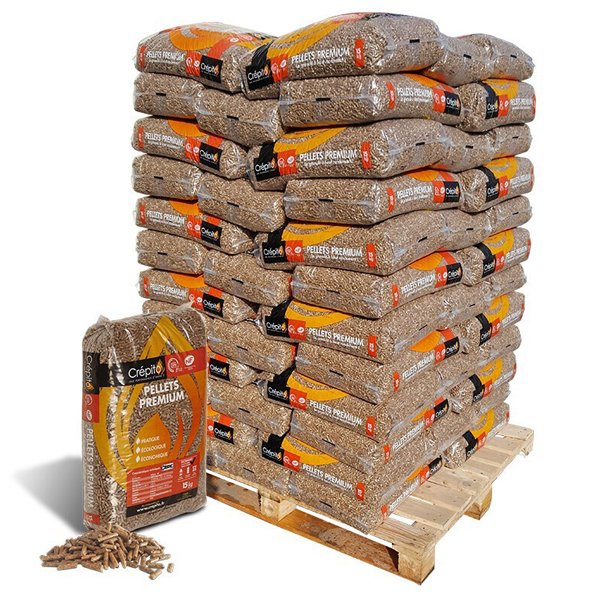 palette de granules de bois crepito – 72 sacs de 15 kg 1 palette de granules de bois crepito – 72 sacs de 15 kg 1