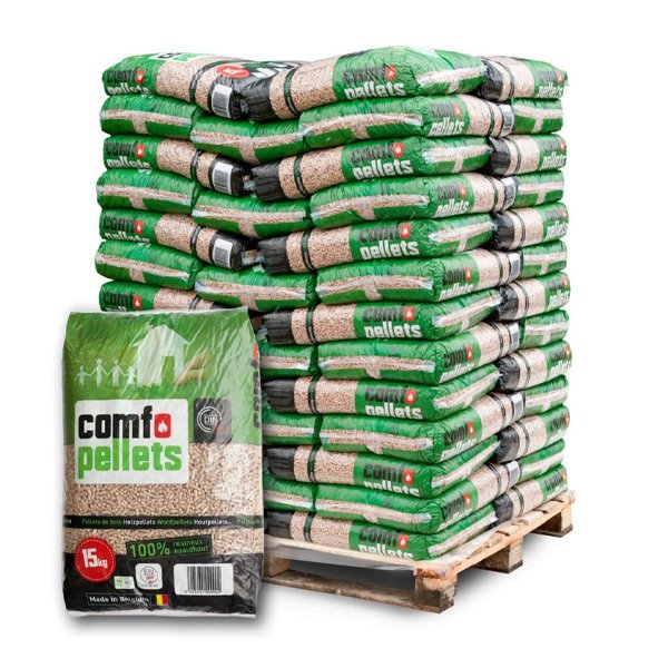 palette de granules de bois comfopellets – 65 sacs de 15 kg 1