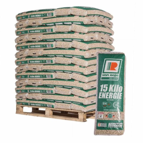 pellet van roje – palette de 65 sacs de 15 kg
