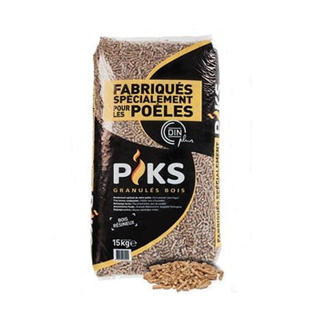 pellets piks – palette 66 sacs de 15 kg (990 kg) – certifiés dinplus pellets piks – palette 66 sacs de 15 kg (990 kg) – certifiés dinplus